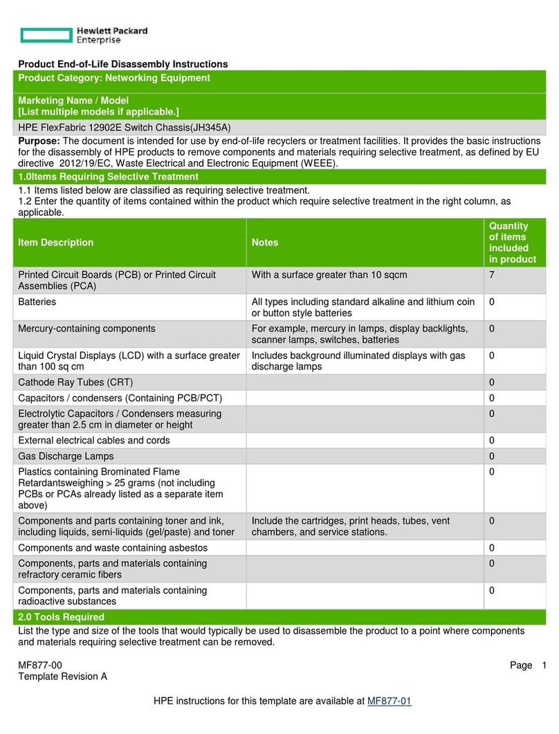 HPE FlexFabric 12902E Assembly instructions