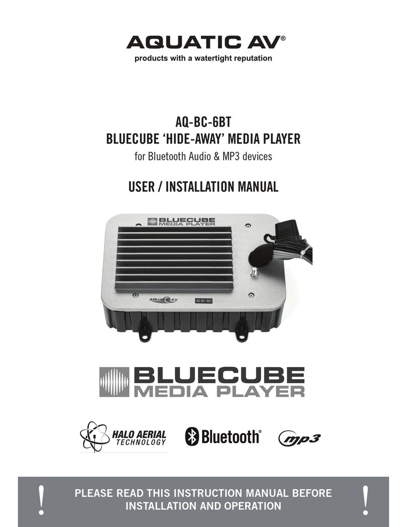 Aquatic AQ-BC-6BT User & installation manual