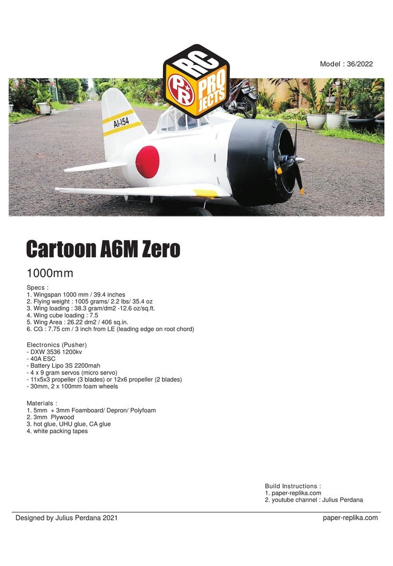 Paper Replika Cartoon A6M Zero User manual Paper Replika Cartoon A6M Zero User manual