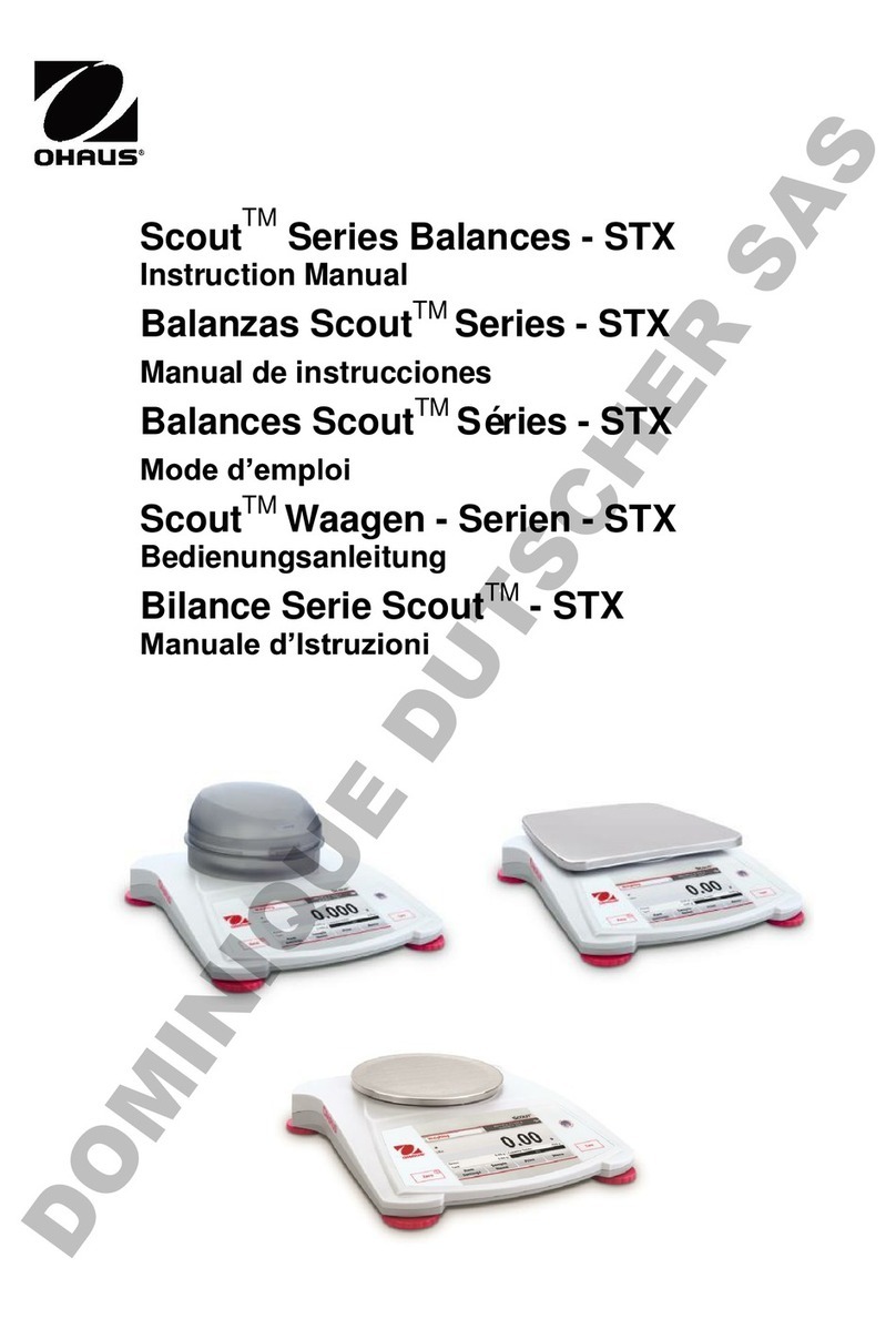 OHAUS Scout STX Series User manual