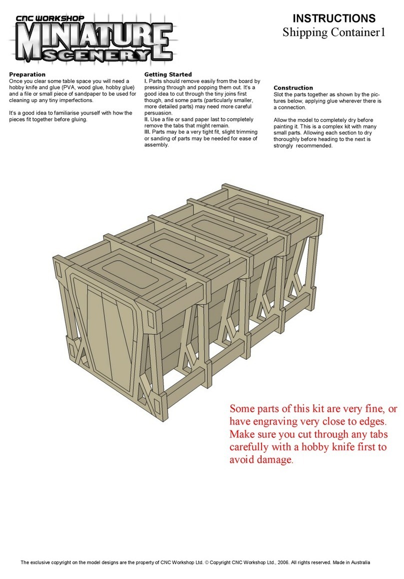 CNC Workshop MINIATURE SCENERY Shipping Container1 User manual