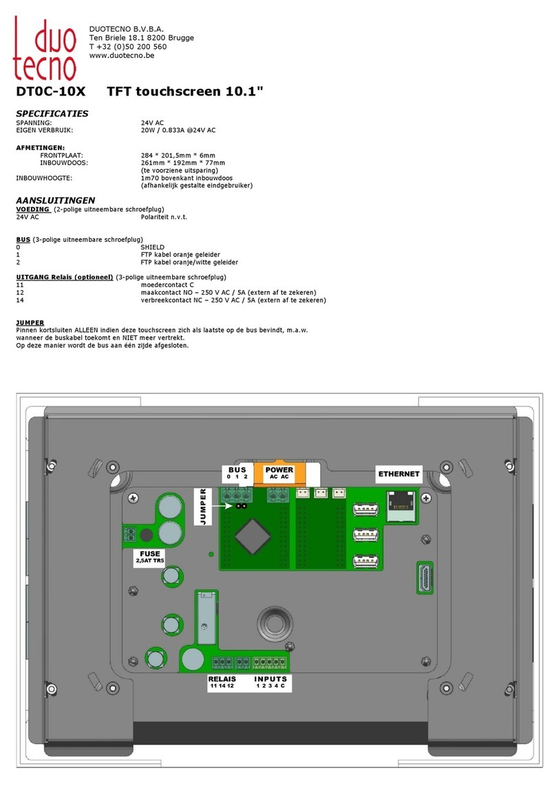 DUOTECNO DT0C-10X User manual