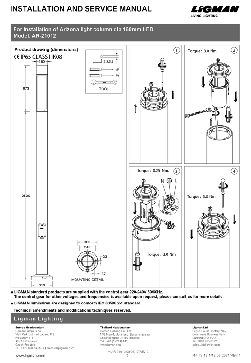 LIGMAN AR-21012 Installation and service manual