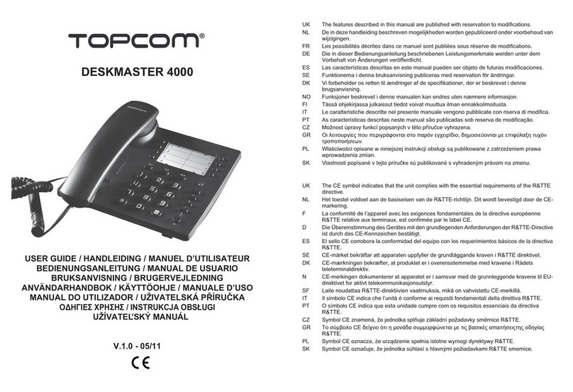 Topcom DESKMASTER 4000 User manual