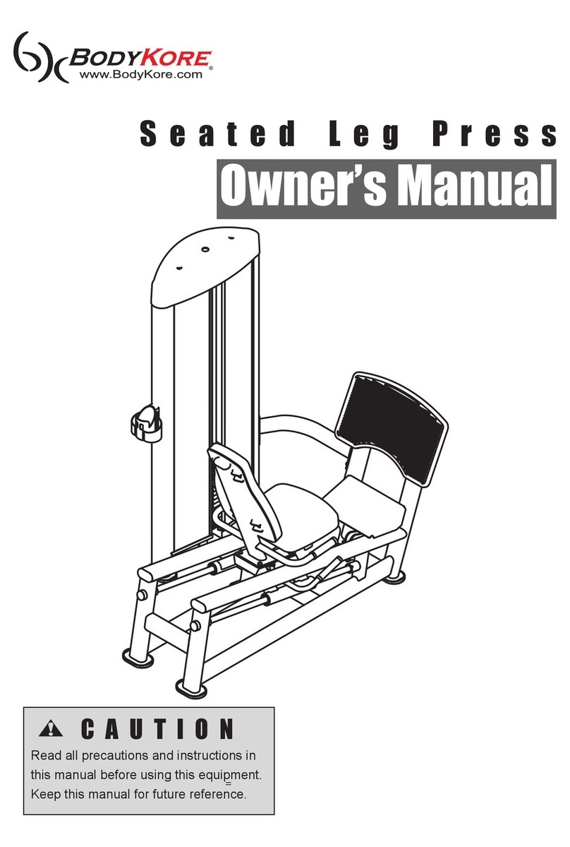 BODYKORE GR 614 owner's manual