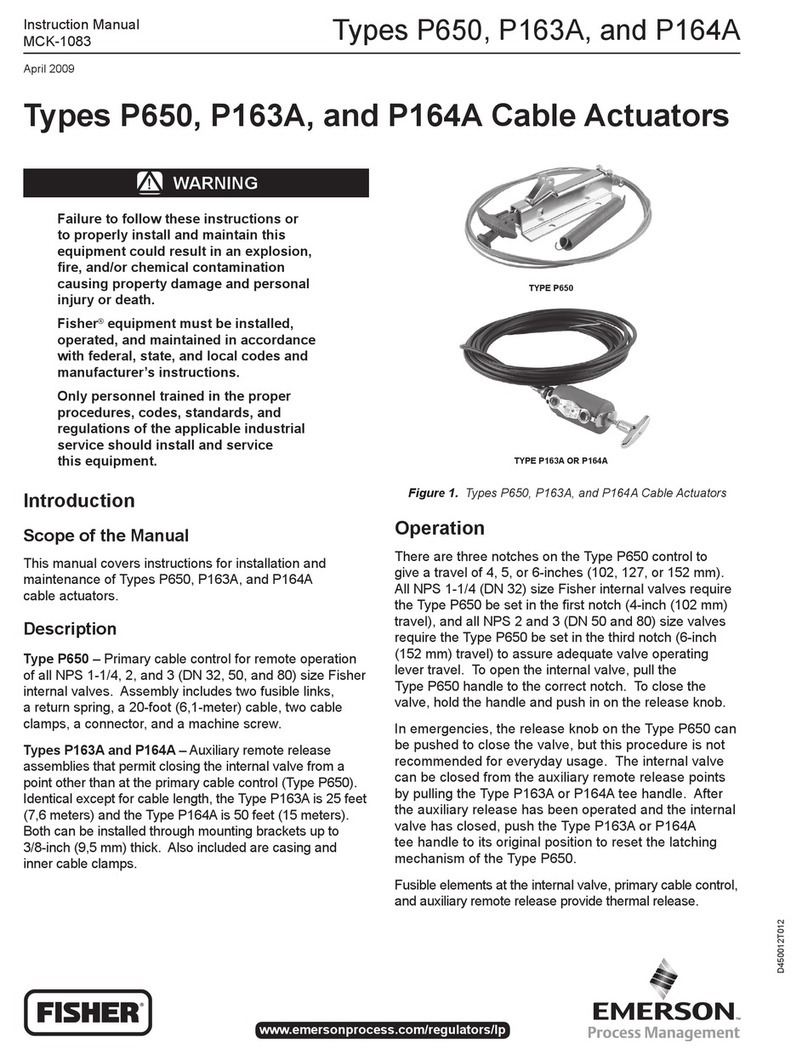 Emerson FISHER P650 User manual