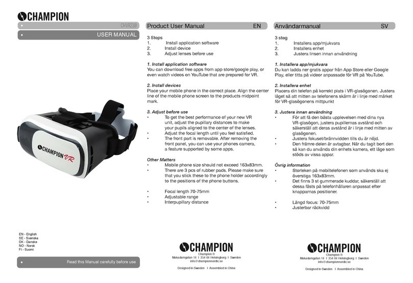 Champion CHVR210 user manual