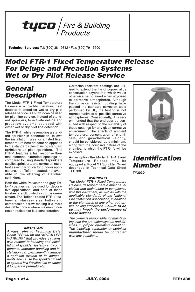 Tyco FTR-1 User manual
