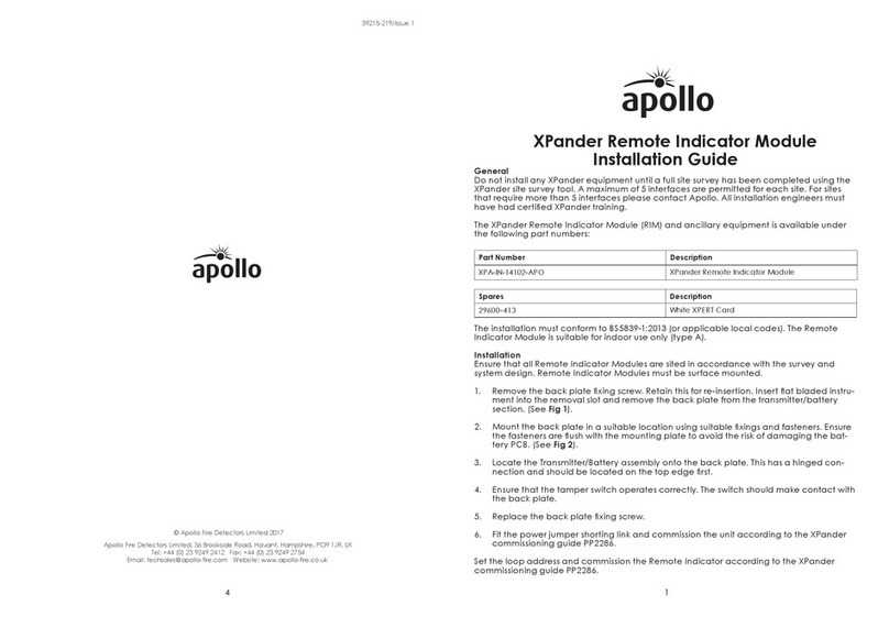 Apollo Xpander XPA-IN-14102-APO installation guide