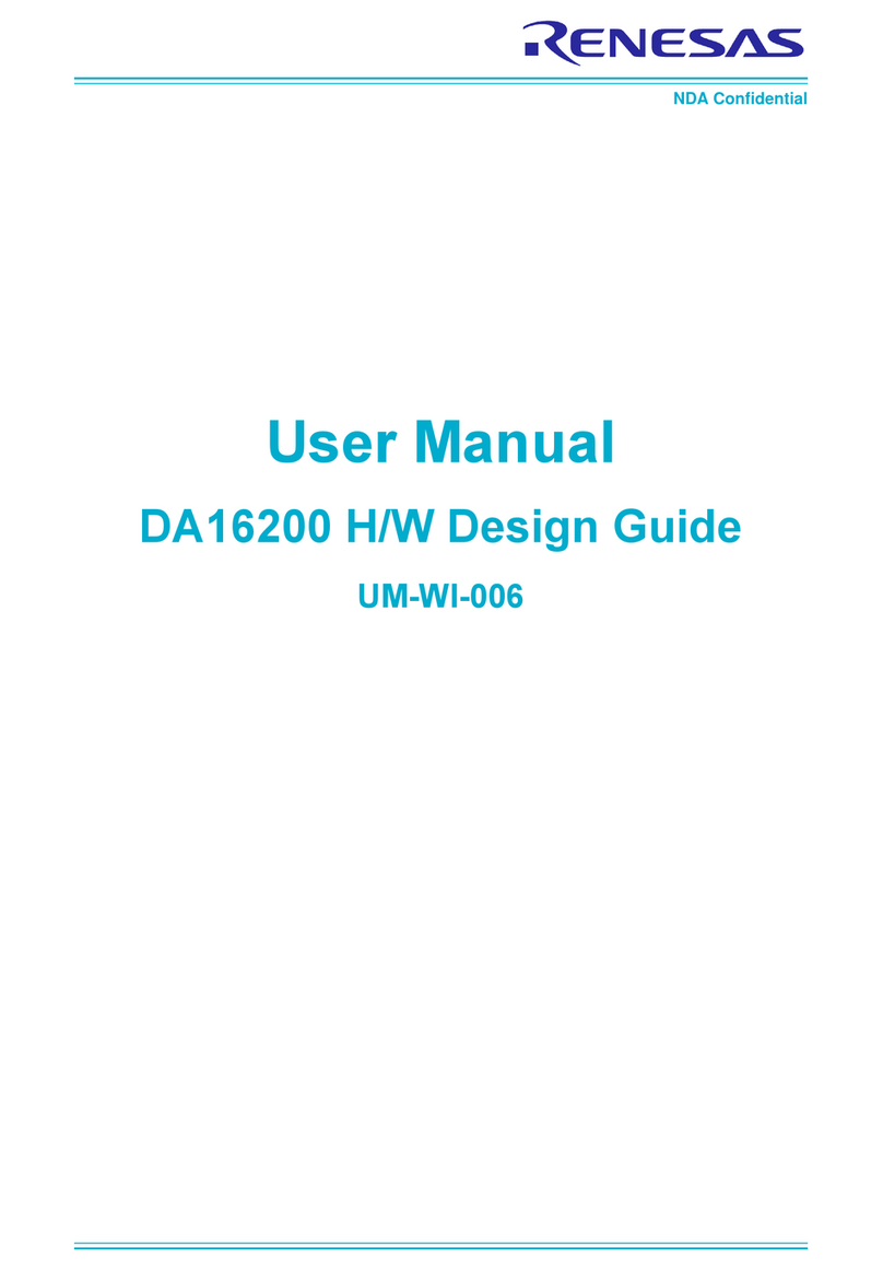 Renesas DA16200 H/W User manual