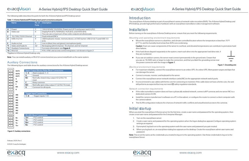 exacqVision A Series quick start guide