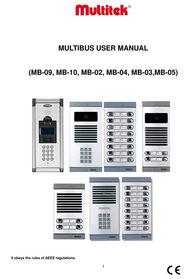 Multitek MULTIBUS MB-09 User manual