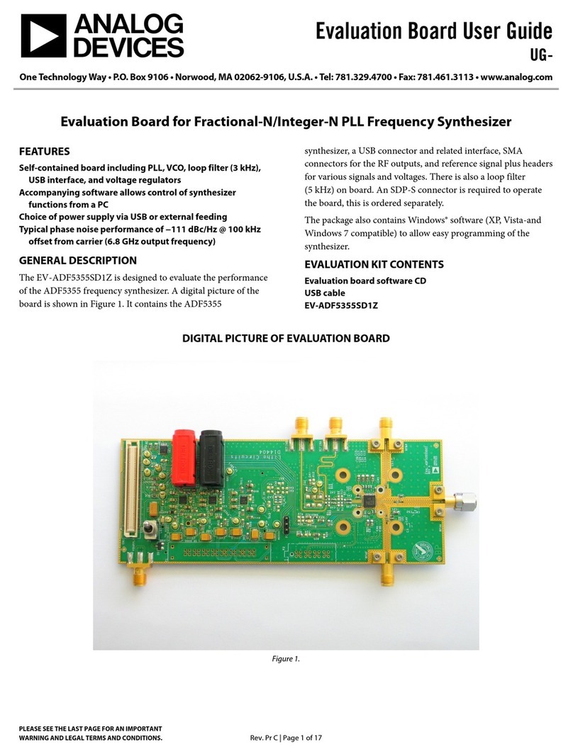 Analog Devices EV-ADF5355SD1Z User manual