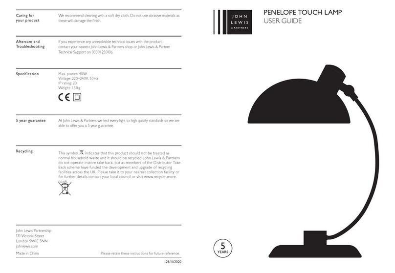 John Lewis Penelope User manual John Lewis Penelope User manual
