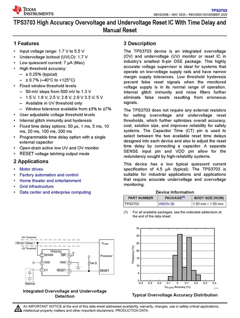 Texas Instruments TPS3703 User manual