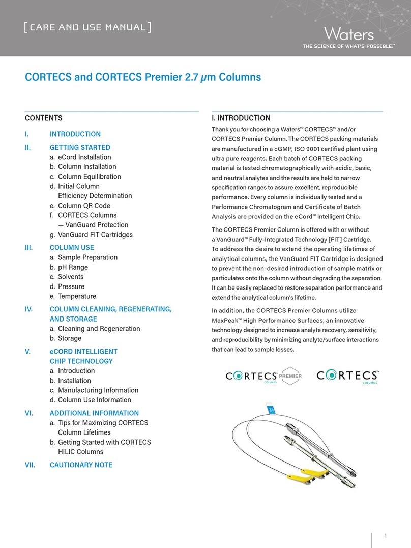 Waters CORTECS Care and use manual