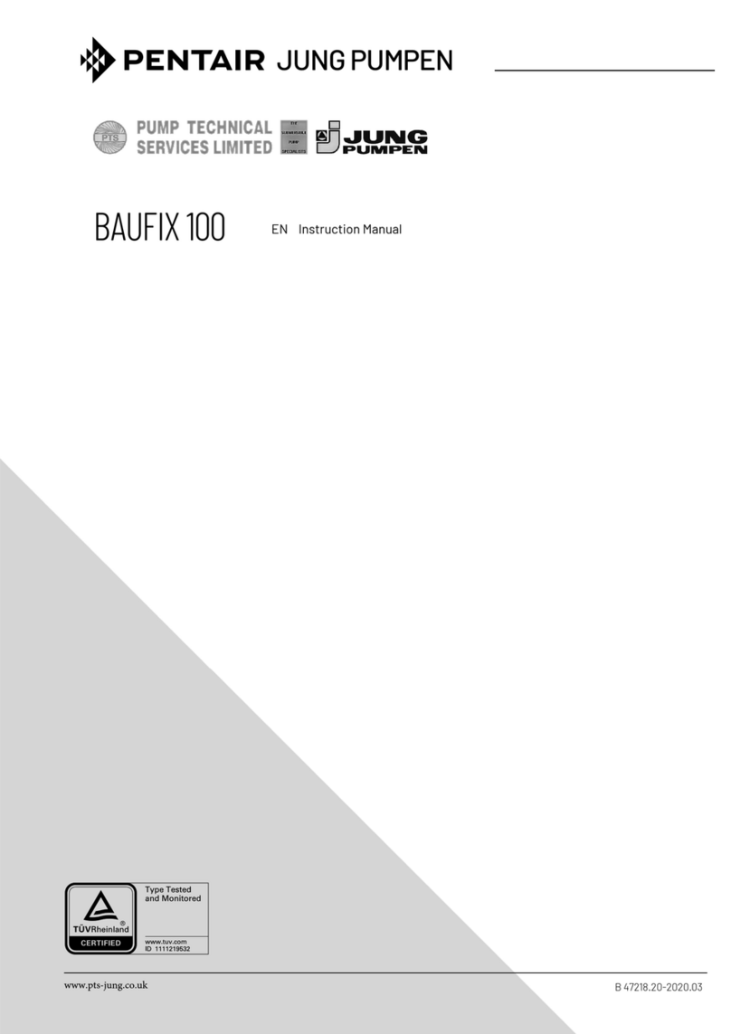 Pentair Jung Pumpen BAUFIX 100 instruction manual