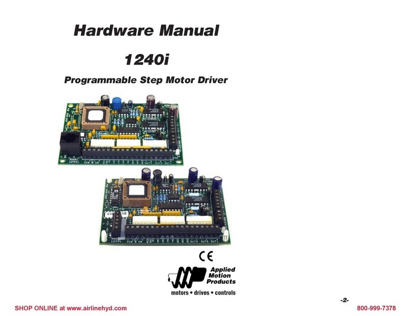 Applied Motion Products 1240i Hardware manual