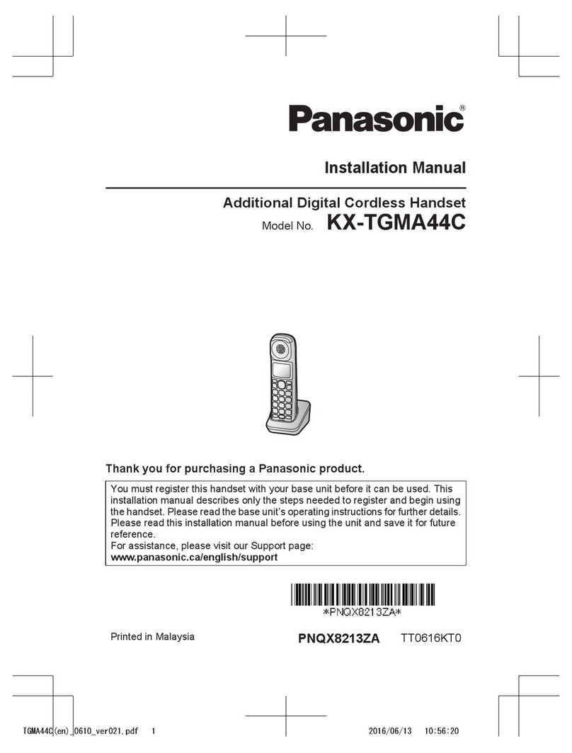 Panasonic KX-TGMA44C installation manual