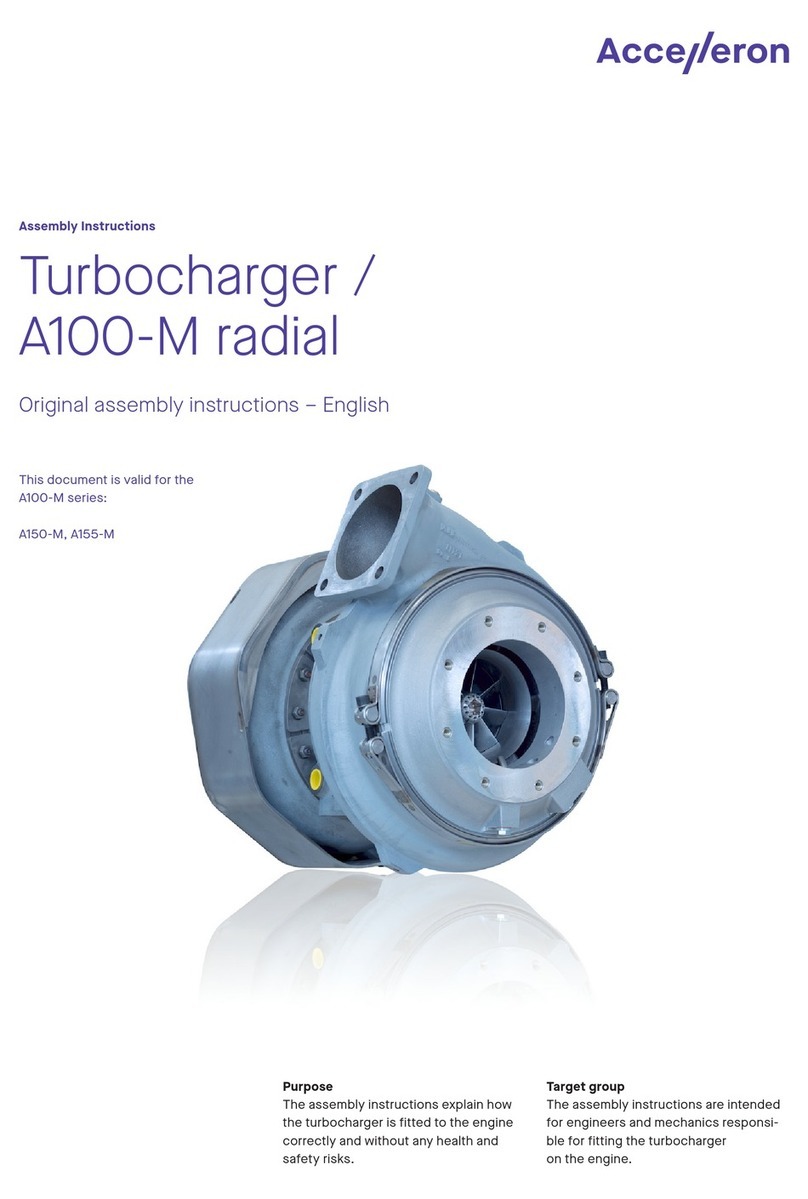 Accelleron A100-M radial Assembly instructions