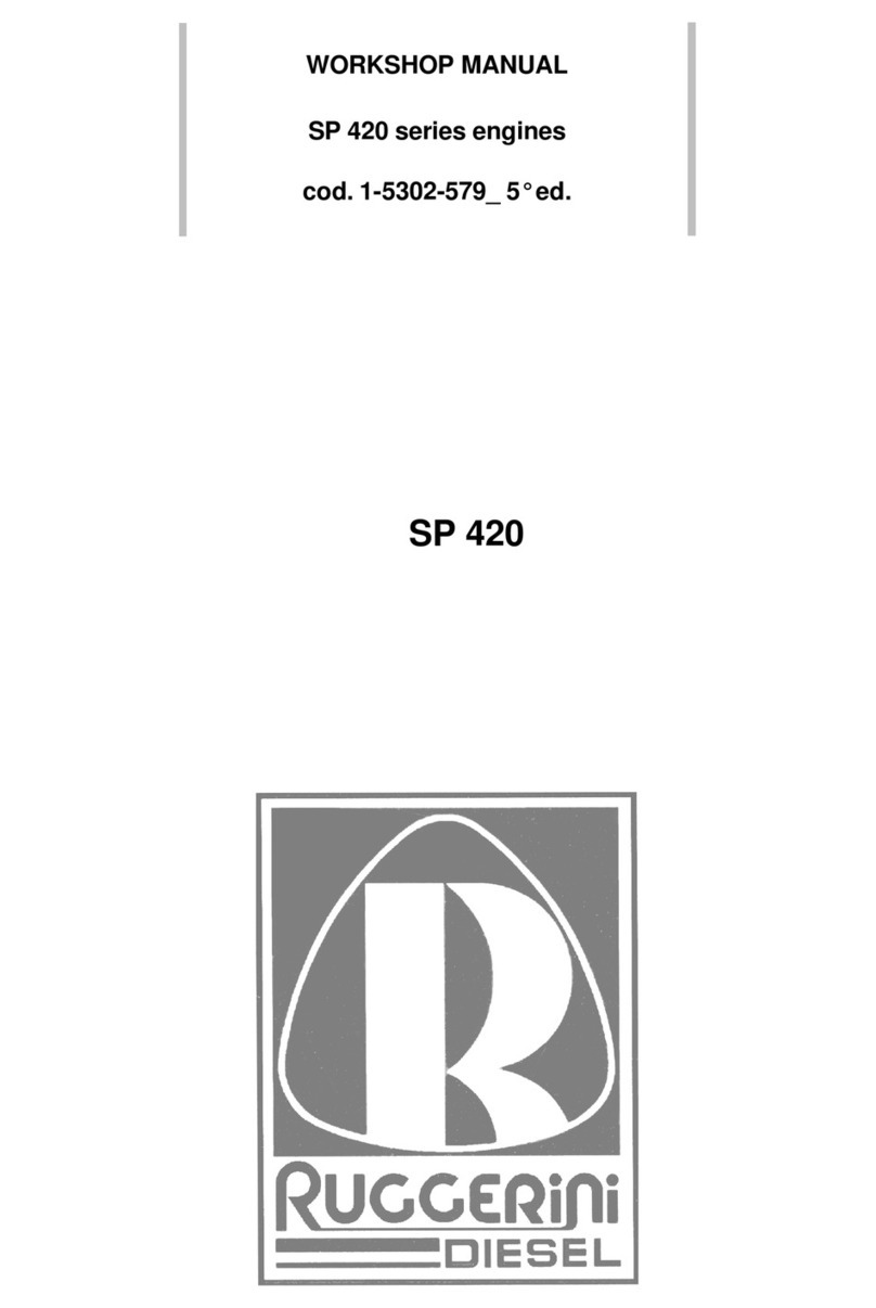 Ruggerini SP 420 Series Workshop manual