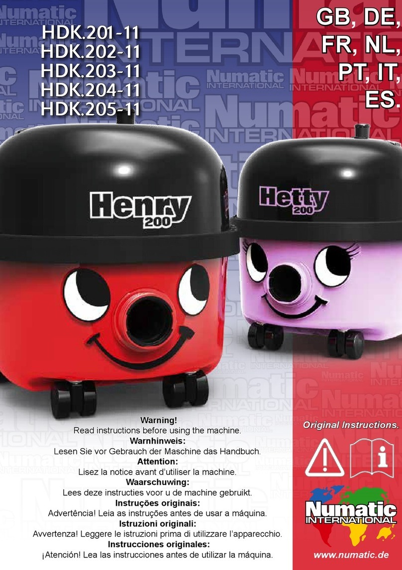 Numatic HDK.201-11 User manual