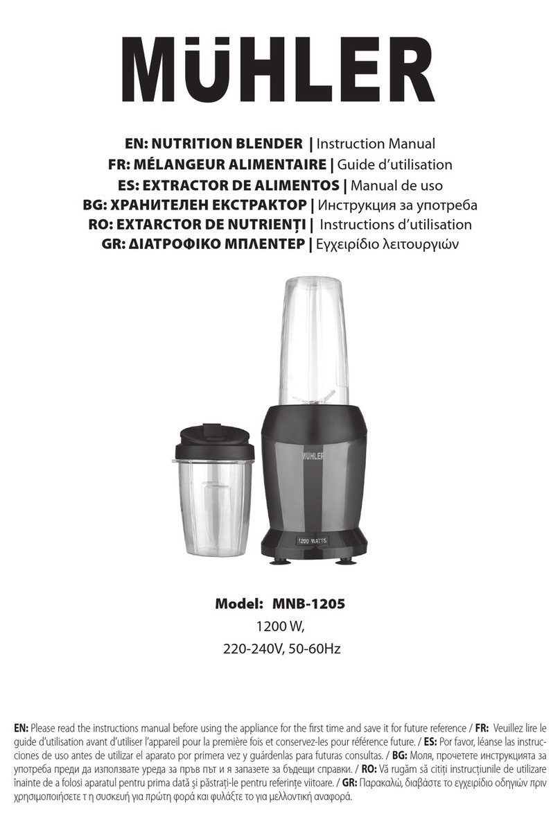 MUHLER MNB-1205 instruction manual