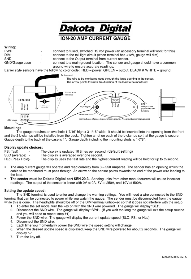 Dakota Digital ION-20 User manual