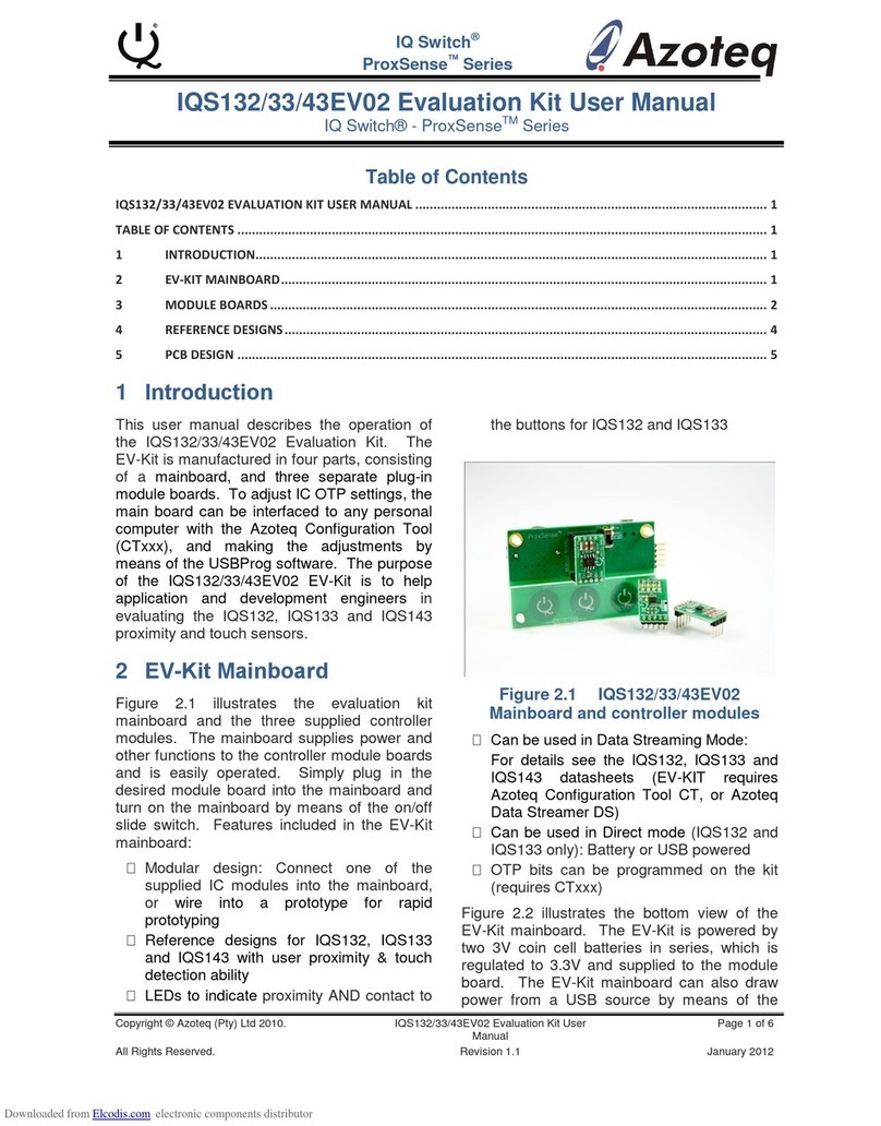 Azoteq IQ Switch - ProxSense Series user manual