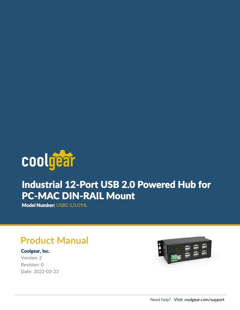 CoolGear USBG-12U2ML User manual