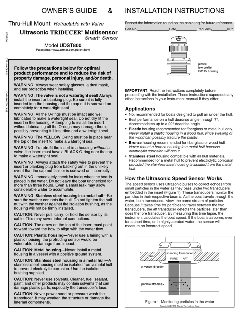 Airmar TRIDUCER Smart UDST800 owner's guide