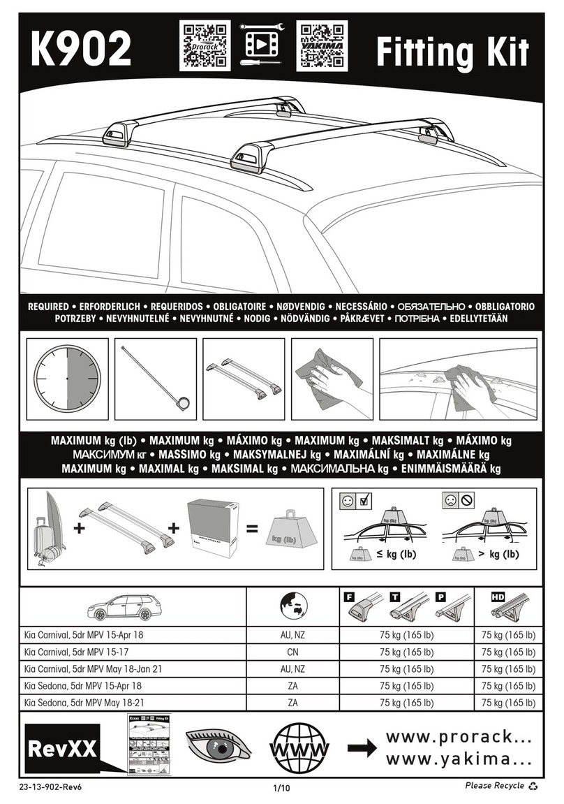 Prorack K902 User manual