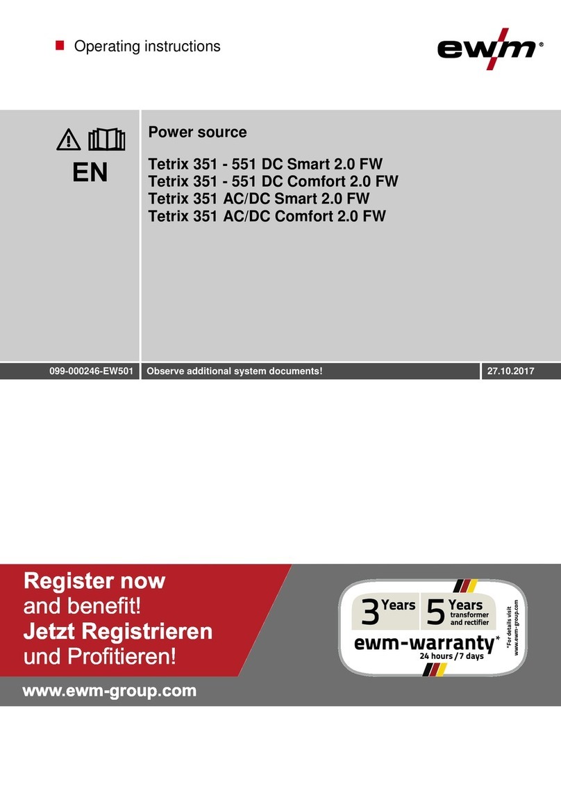 EWM Tetrix 351 - 551 DC Smart 2.0 FW operating instructions