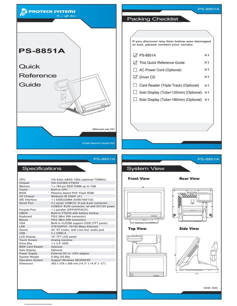Protech Systems PS-8851A User manual