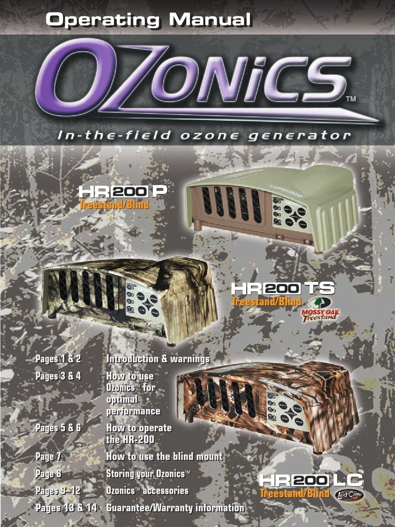 Ozonics HR-200P operating manual