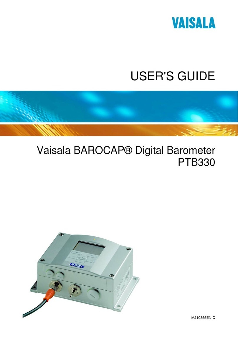 Vaisala BAROCAP PTB330 User manual