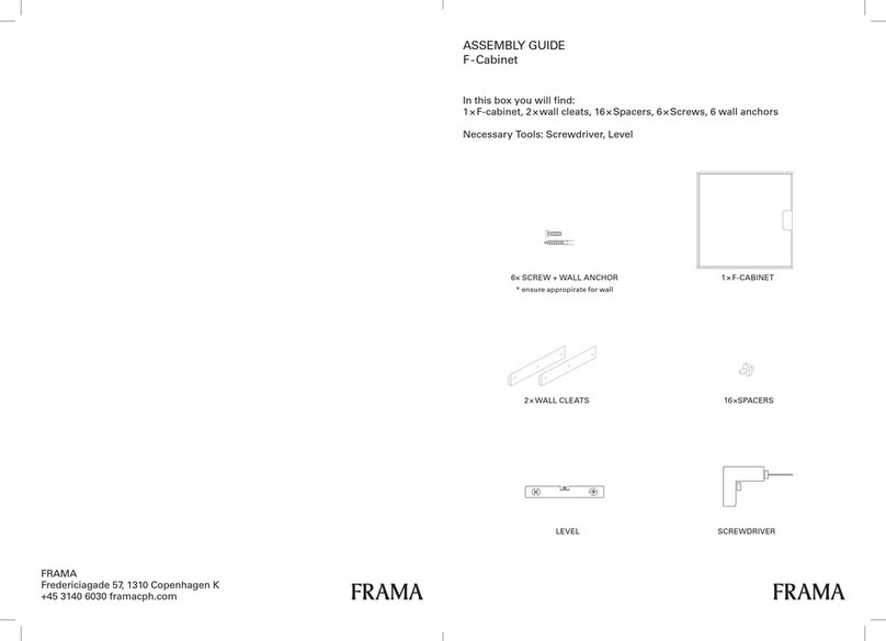 Frama F-Cabinet User manual Frama F-Cabinet User manual