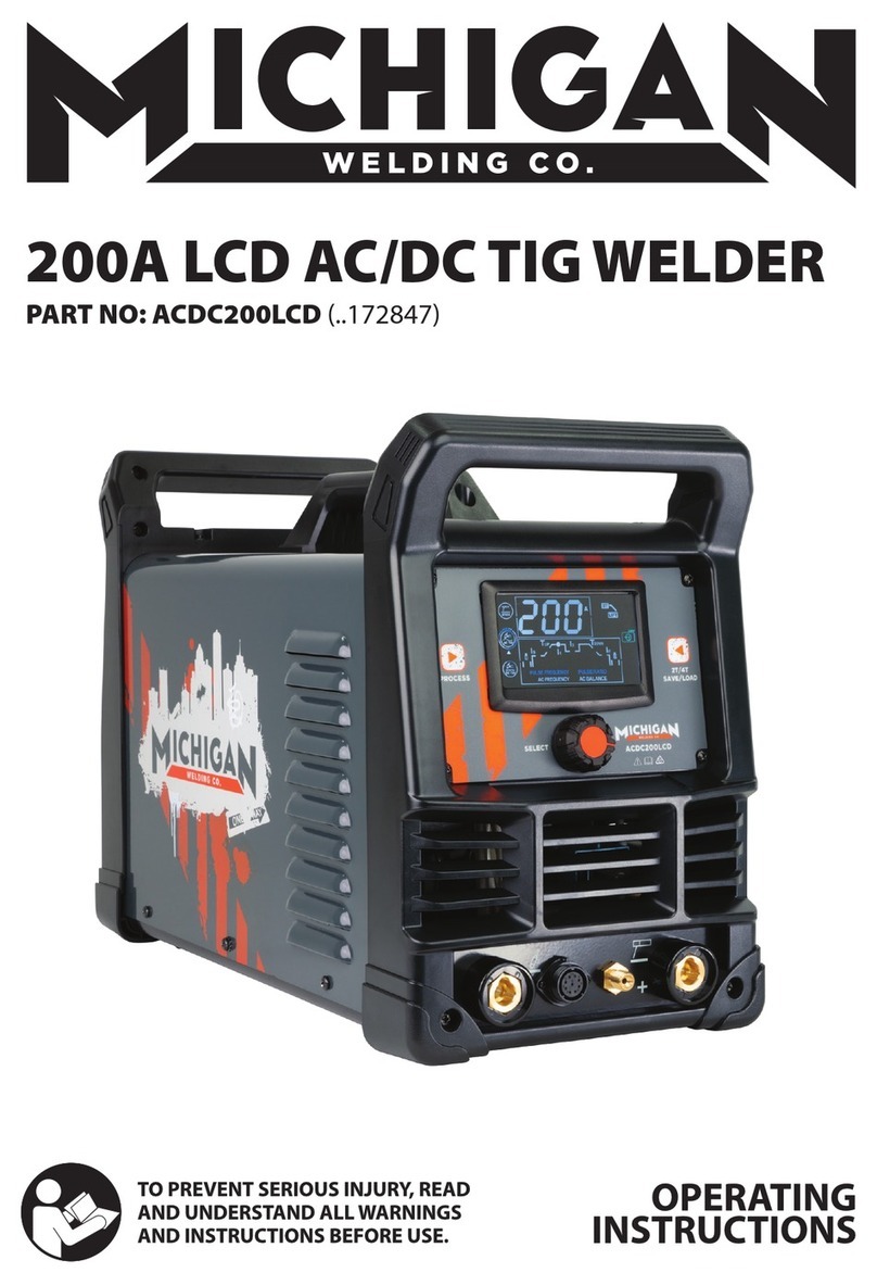 Michigan Welding ACDC200LCD operating instructions Michigan Welding ACDC200LCD operating instructions