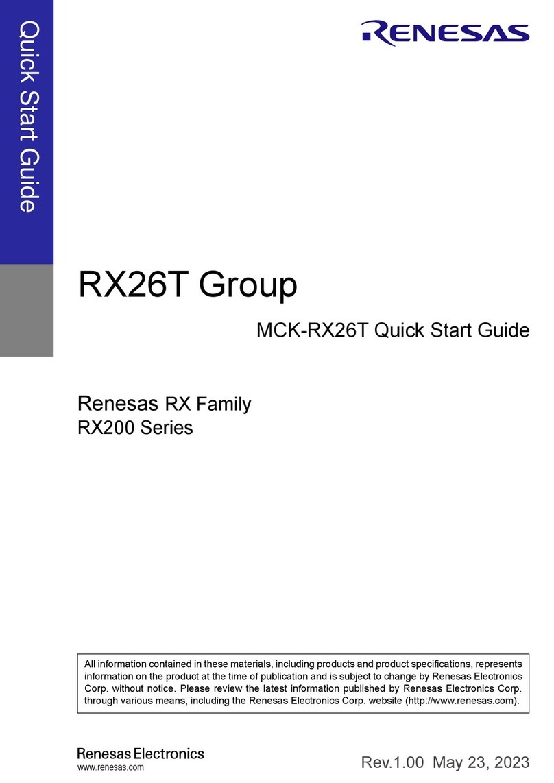 Renesas MCK-RX26T quick start guide