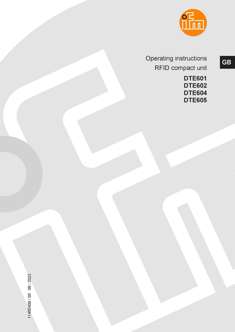 IFM DTE601 operating instructions