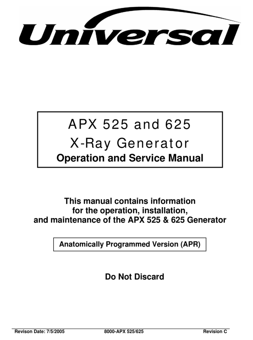 Universal APX 525 Operation and service manual