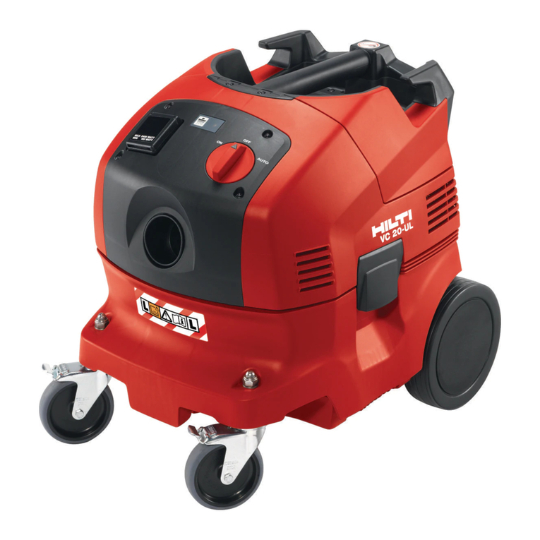 Hilti VC 20 User manual Hilti VC 20 User manual