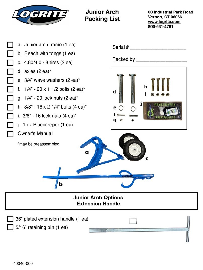 LogRite Junior Arch User manual