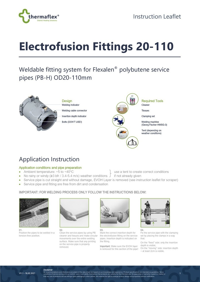 thermaflex 20-110 Instruction leaflet
