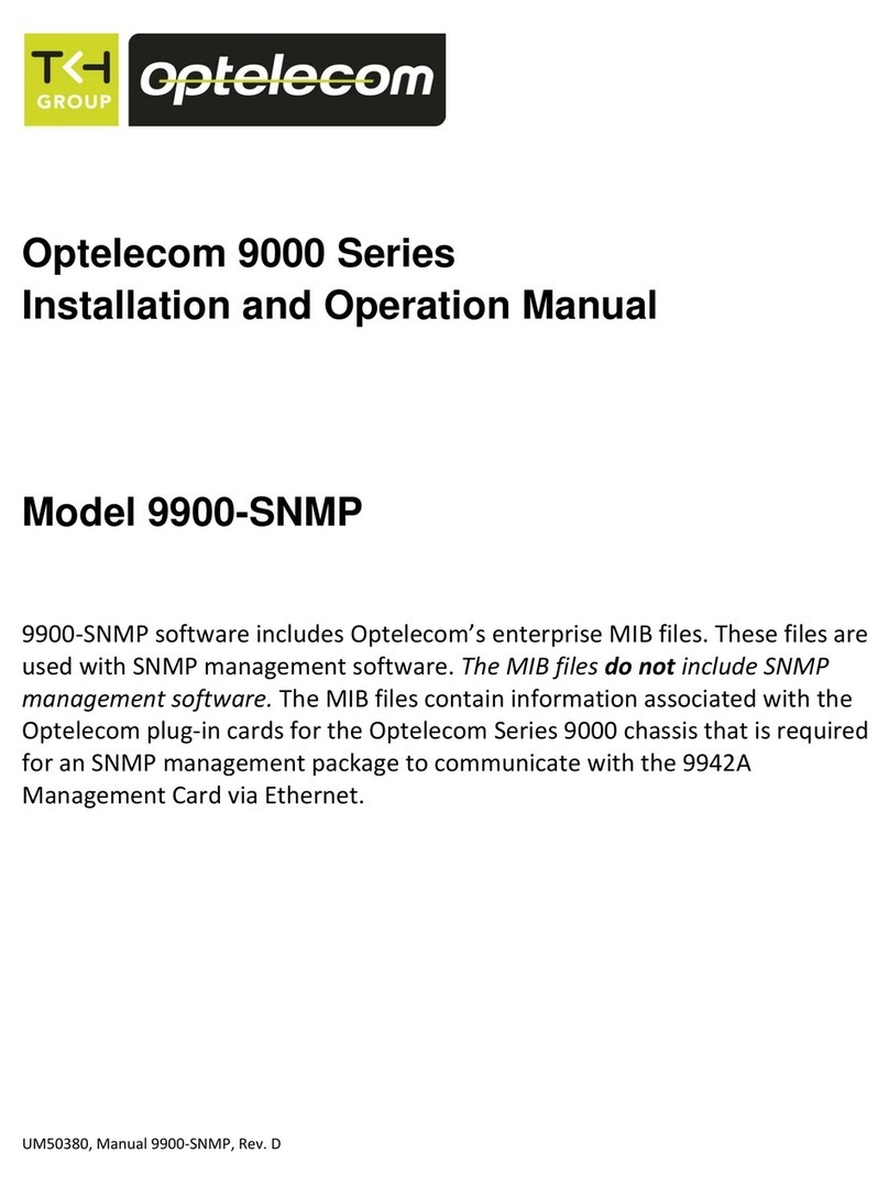 TKH Optelecom 9000 Series User manual