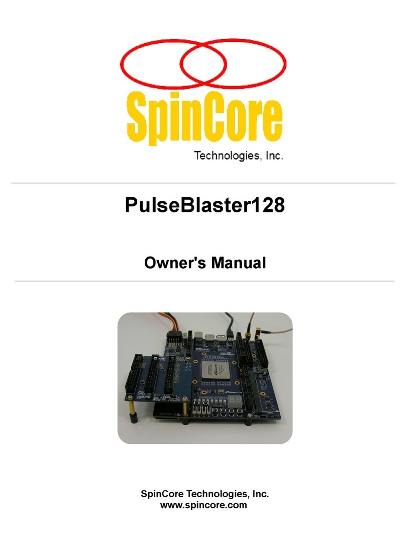 SpinCore Technologies PulseBlaster128 owner's manual