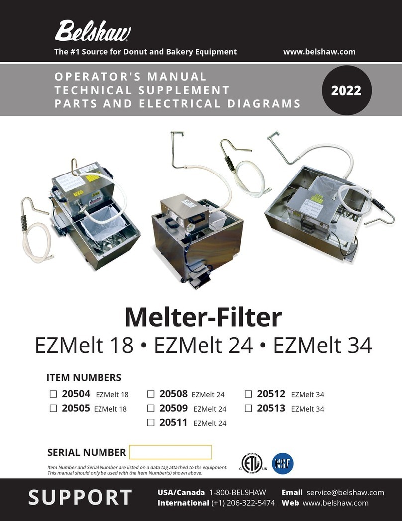 Belshaw Brothers EZMelt 18 Operator's manual