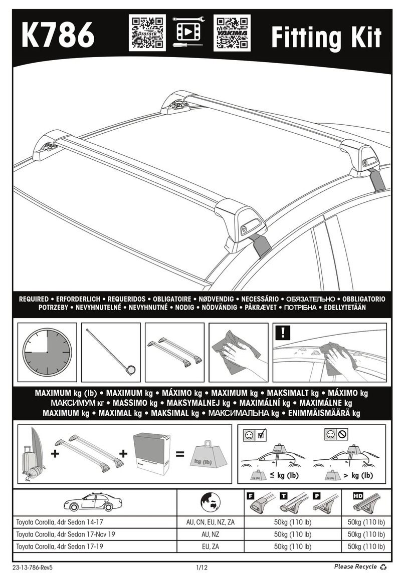 Prorack K786 User manual