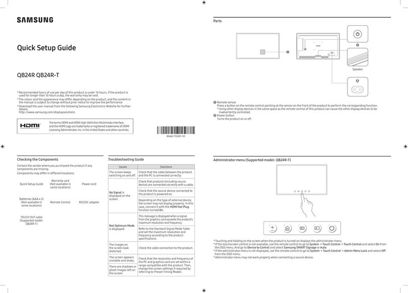 Samsung QB24R User manual