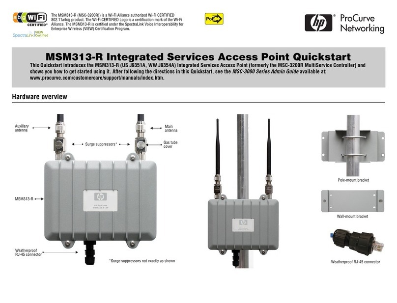 HP ProCurve MSM313-R User manual